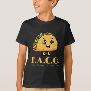 Grappige Taco Trump kipt altijd Schattigee kip uit T-shirt