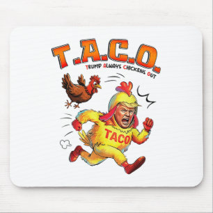 Grappige Taco Trump Kipt Altijd Shirt Mannen Wo Muismat