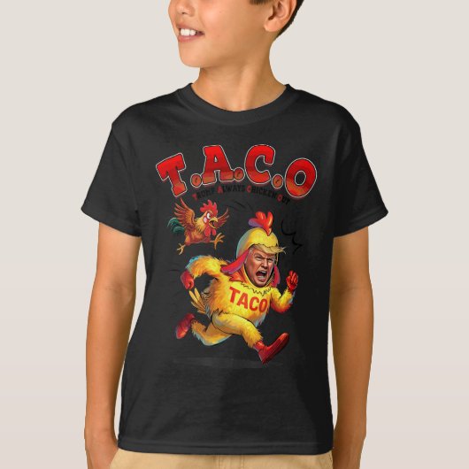 Grappige Taco Trump Kipt Altijd Shirt Mannen Wom (Voorkant)