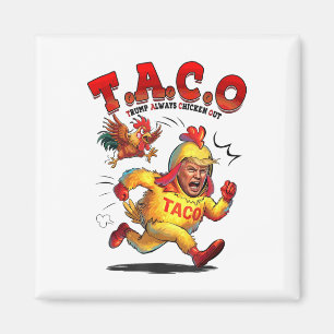 Grappige Taco Trump Kipt Altijd Shirt Mannen Wom Magneet