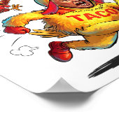 Grappige Taco Trump Kipt Altijd Shirt Mannen Wom Poster (Hoek)