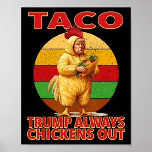 Grappige Taco Trump Kwijnt Altijd Uit T.a.c.o 3 Poster