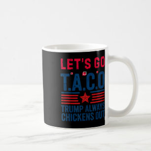 Grappige Taco Trump Laten we gaan Taco Anti-trump  Koffiemok
