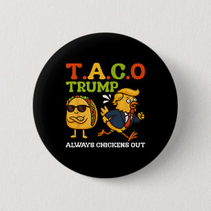 Grappige Taco Trump Ontwijkt Altijd T.a.c.o Meme  Ronde Button 5,7 Cm