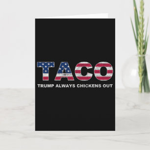 Grappige Taco Trump Piept Altijd 2 Kaart
