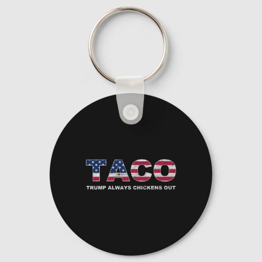 Grappige Taco Trump Piept Altijd 2  Sleutelhanger (Voorkant)