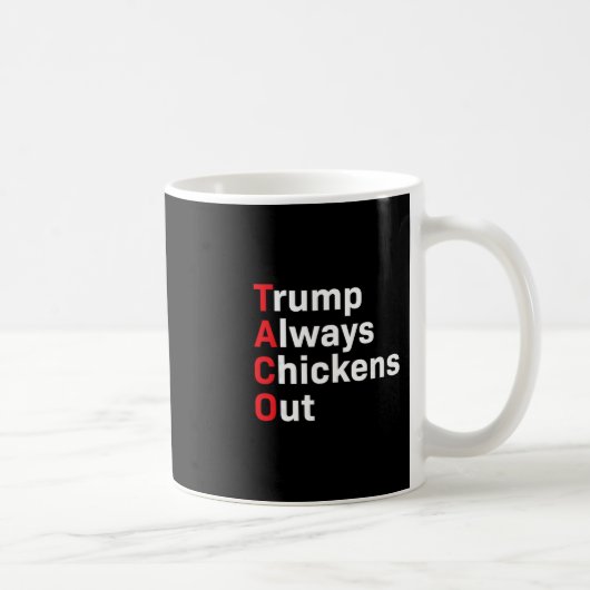 Grappige Taco Trump Piept Altijd Koffiemok (Rechts)