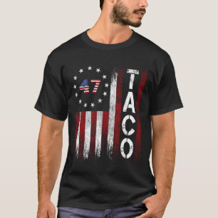 Grappige Taco Trump Piept Altijd T-shirt