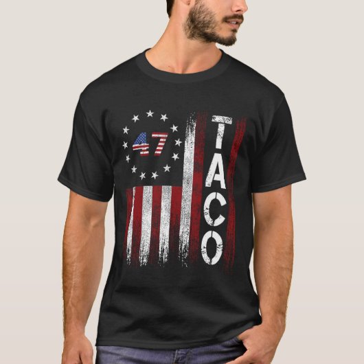 Grappige Taco Trump Piept Altijd T-shirt (Voorkant)