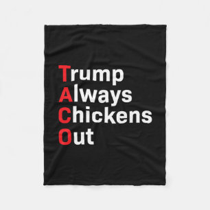 Grappige Taco Trump Piept Altijd Uit Fleece Deken