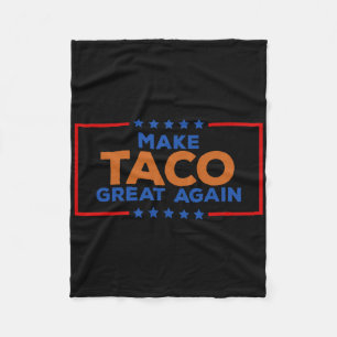 Grappige Taco Trump Piept Altijd Uit Maak Taco Gro Fleece Deken