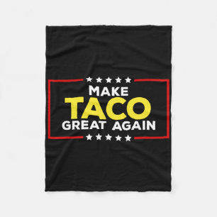 Grappige Taco Trump Piept Altijd Weg Maak Taco Gra Fleece Deken