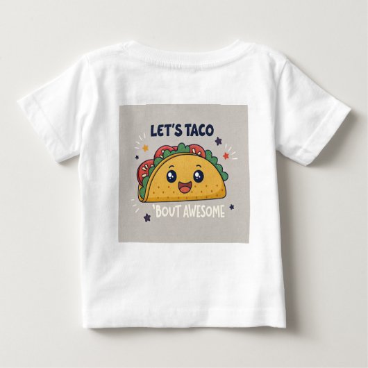 Grappige taco voedsel woordspeling (Achterkant)