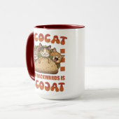 Grappige Tacocat Palindroom Retro Cinco De Mayo Mok (Voorkant links)