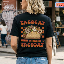 Grappige Tacocat Palindroom Retro Cinco De Mayo T-shirt