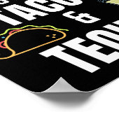 Grappige taco's en tequila citaat voor Cinco de Ma Poster (Hoek)
