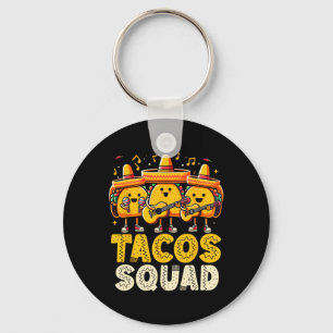Grappige Tacos Squad Cinco de Mayo Mexicaanse part Sleutelhanger