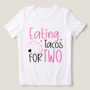 Grappige taco's woordkunst vroege zwangerschap Tri-Blend shirt