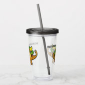 Grappige TACOSAURUS custom tumblers Acryl Drinkbeker (Links)