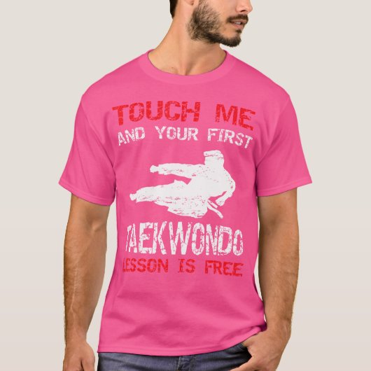 Grappige Taekwondo instructeur T-shirt (Voorkant)