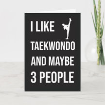 Grappige Taekwondo Kaarten Sport Vechten Vechters