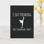 Grappige Taekwondo Kaarten TKD Martial Arts Sporte (Gele Bloem)