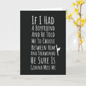 Grappige Taekwondo Kaarten Voor Tiener Meisjes Voo (Gele Bloem)