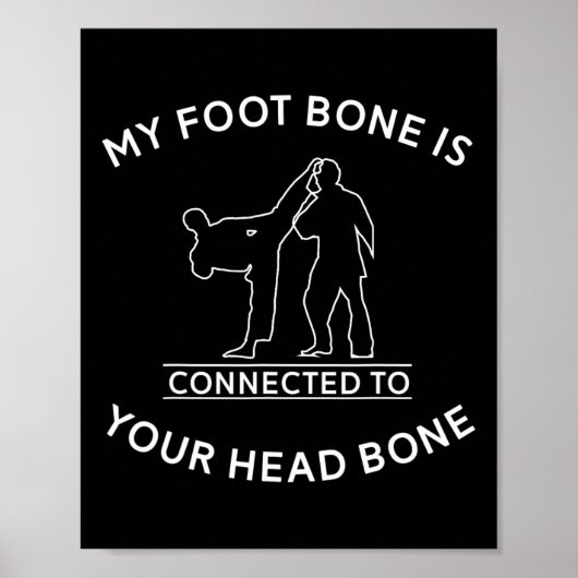 Grappige Taekwondo Karate Kickboksen Vechtkunst Li Poster (Voorkant)