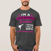 Grappige taekwondo oma karate vechtsporten t-shirt (Voorkant)