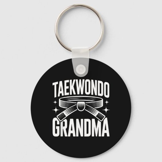 Grappige Taekwondo Oma Sleutelhanger (Voorkant)