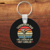 Grappige Taekwondo Vader Als een Gewone Vader Maar Sleutelhanger (Voorkant)