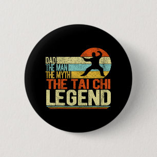 Grappige Tai Chi Papa Chinese Martial Arts Taiji Ronde Button 5,7 Cm