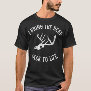 Grappige Taidermy Hertenschedel T-shirt