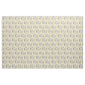 grappige tand-cartoon stof (Fat Quarter)