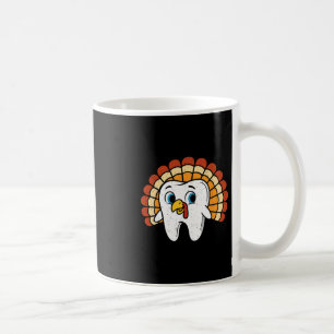 Grappige Tand Kalkoen Tandarts Thanksgiving Herfst Koffiemok