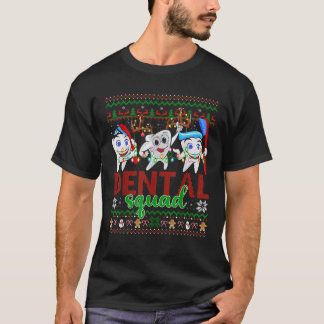 Grappige Tand Lelijke Kerstverlichting Tandarts Te T-shirt