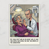Grappige Tandarts Cartoon Briefkaart (Voorkant)