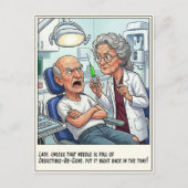 Grappige Tandarts Cartoon Briefkaart (Voorkant)
