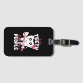 Grappige Tandarts - Houd meer van Tanden dan van M Bagagelabel (Voorkant (horizontaal))