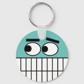 Grappige tandarts kantoor cartoon sleutelhanger (Voorkant)