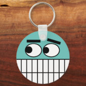 Grappige tandarts kantoor cartoon sleutelhanger (Voorkant)