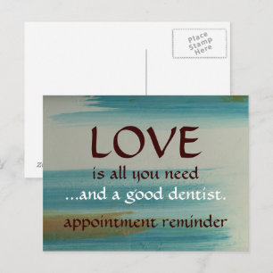 Grappige Tandarts Santa Fe Turquoise Afspraak Briefkaart