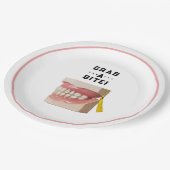 Grappige Tandarts Tandheelkundige School Papieren Bordje (Gekanteld)