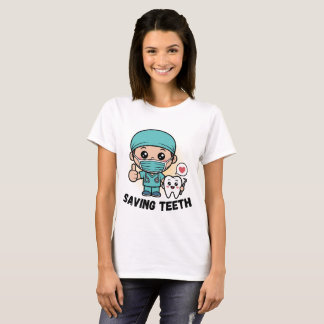 GRAPPIGE TANDARTS TRUI :TANDEN REDDEN T-SHIRT