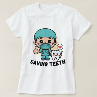 GRAPPIGE TANDARTS TRUI :TANDEN REDDEN T-SHIRT