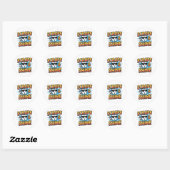 Grappige Tandartsassistent Klassieke Ronde Sticker (Vel)