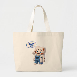 Grappige Tandartsassistent Moeilijke Dag Tand Tass Grote Tote Bag