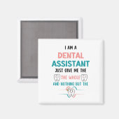 Grappige TANDARTSASSISTENTE De Hele Tand Magneet (Voorkant / Achterkant)