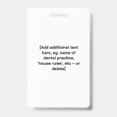 Grappige TANDARTSASSISTENTE Zegt je de waarheid Na Badge (Achterkant)