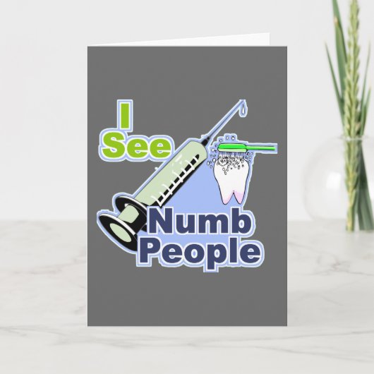 Grappige Tandartsen en Hygiënisten Kaart (Voorkant)